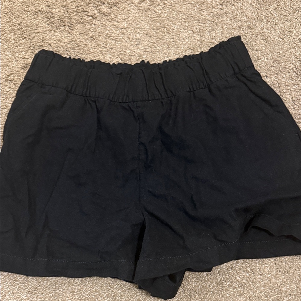 Linen high waisted shorts